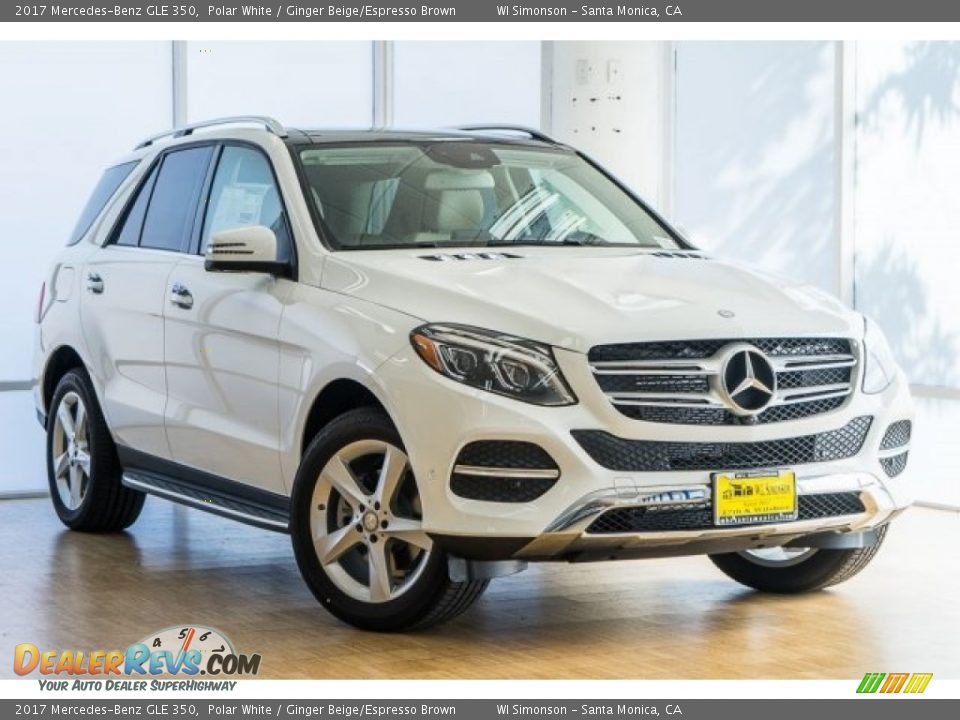 2017 Mercedes-Benz GLE 350 Polar White / Ginger Beige/Espresso Brown Photo #12