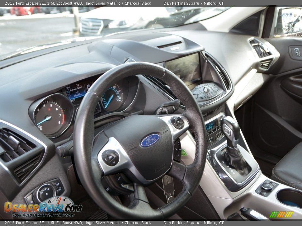 2013 Ford Escape SEL 1.6L EcoBoost 4WD Ingot Silver Metallic / Charcoal Black Photo #5