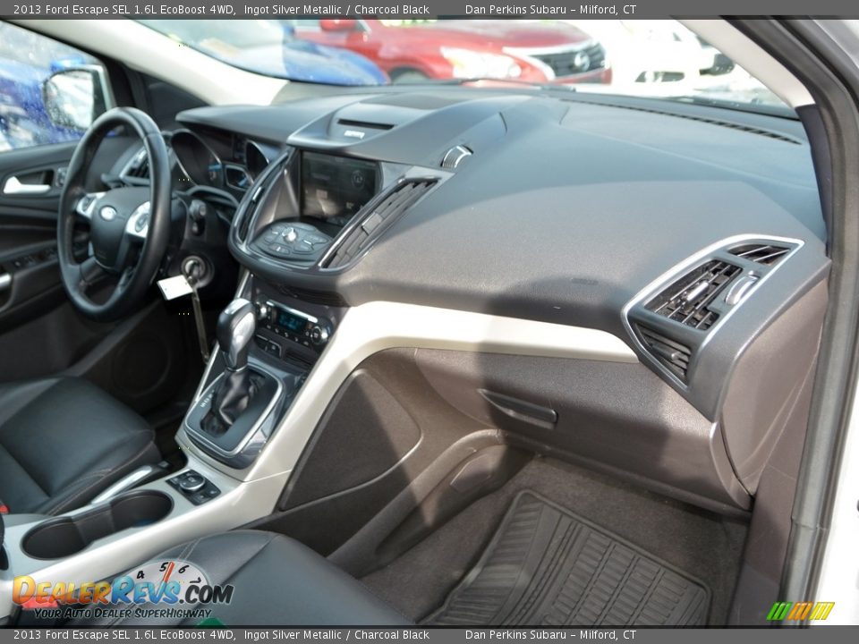 2013 Ford Escape SEL 1.6L EcoBoost 4WD Ingot Silver Metallic / Charcoal Black Photo #16
