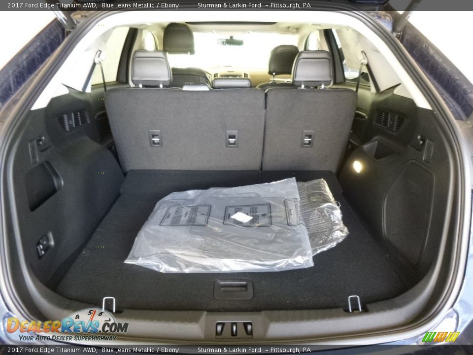 2017 Ford Edge Titanium AWD Blue Jeans Metallic / Ebony Photo #3