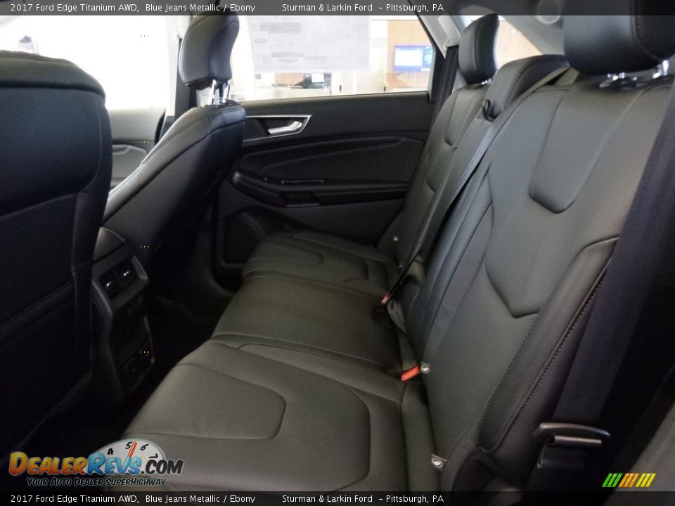 2017 Ford Edge Titanium AWD Blue Jeans Metallic / Ebony Photo #8