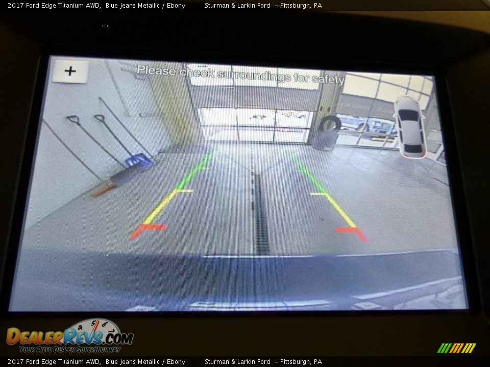 2017 Ford Edge Titanium AWD Blue Jeans Metallic / Ebony Photo #14