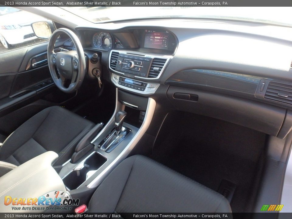 2013 Honda Accord Sport Sedan Alabaster Silver Metallic / Black Photo #11