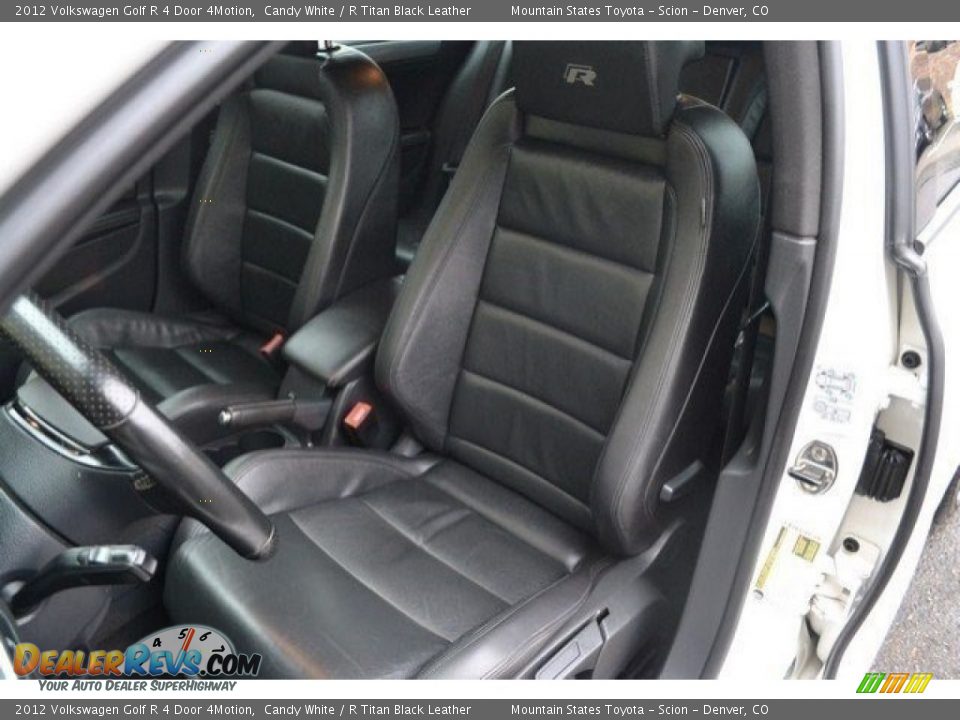 2012 Volkswagen Golf R 4 Door 4Motion Candy White / R Titan Black Leather Photo #12