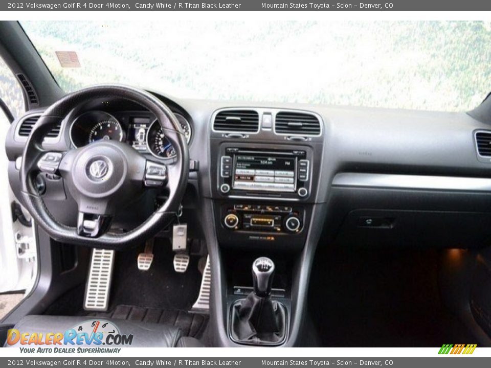 2012 Volkswagen Golf R 4 Door 4Motion Candy White / R Titan Black Leather Photo #13