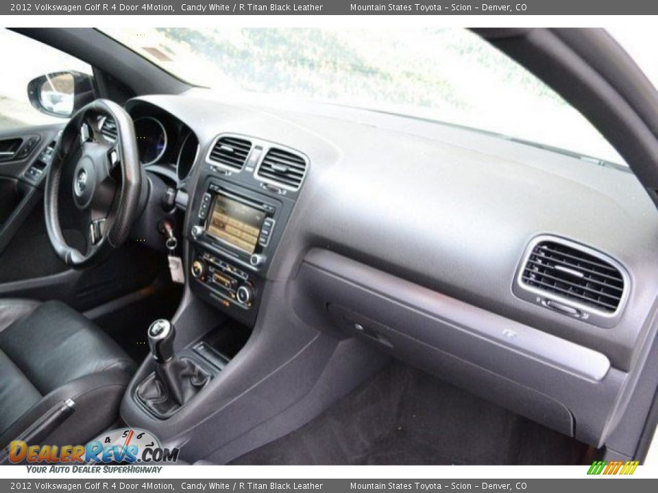 2012 Volkswagen Golf R 4 Door 4Motion Candy White / R Titan Black Leather Photo #16