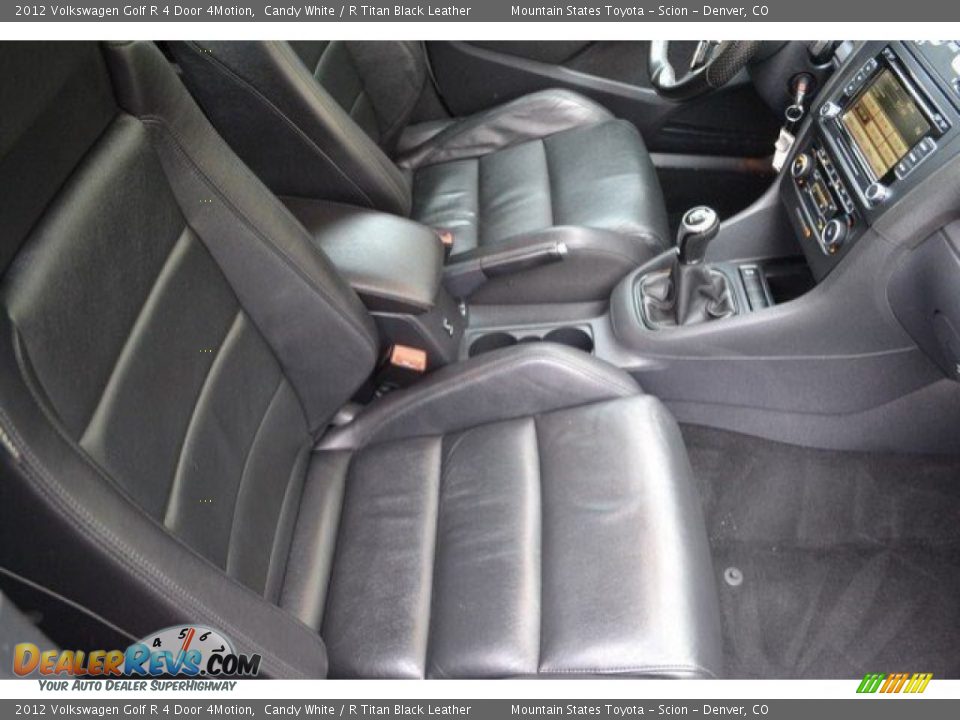 2012 Volkswagen Golf R 4 Door 4Motion Candy White / R Titan Black Leather Photo #17
