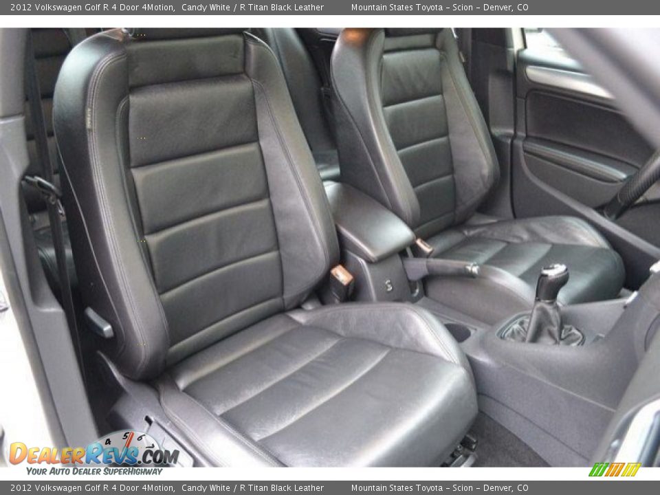 2012 Volkswagen Golf R 4 Door 4Motion Candy White / R Titan Black Leather Photo #18