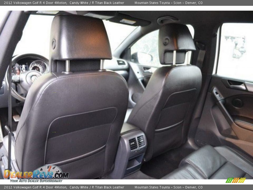 2012 Volkswagen Golf R 4 Door 4Motion Candy White / R Titan Black Leather Photo #19