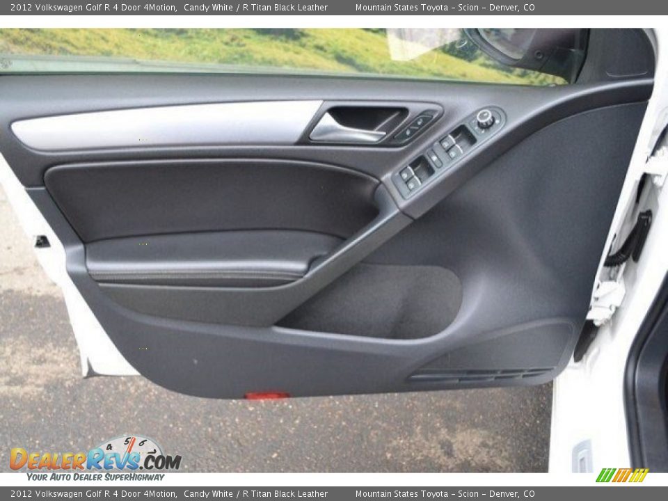 2012 Volkswagen Golf R 4 Door 4Motion Candy White / R Titan Black Leather Photo #24