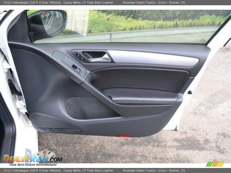 2012 Volkswagen Golf R 4 Door 4Motion Candy White / R Titan Black Leather Photo #25