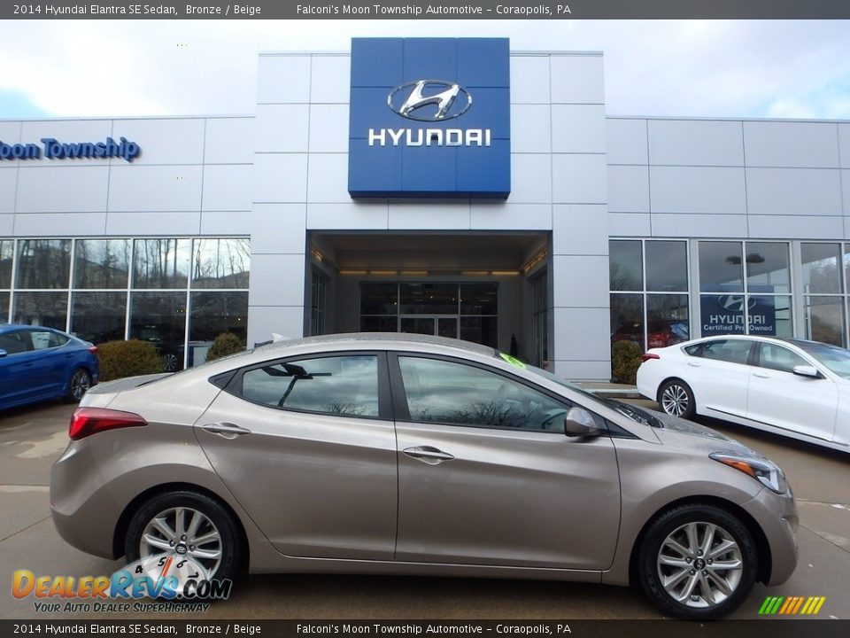 2014 Hyundai Elantra SE Sedan Bronze / Beige Photo #1