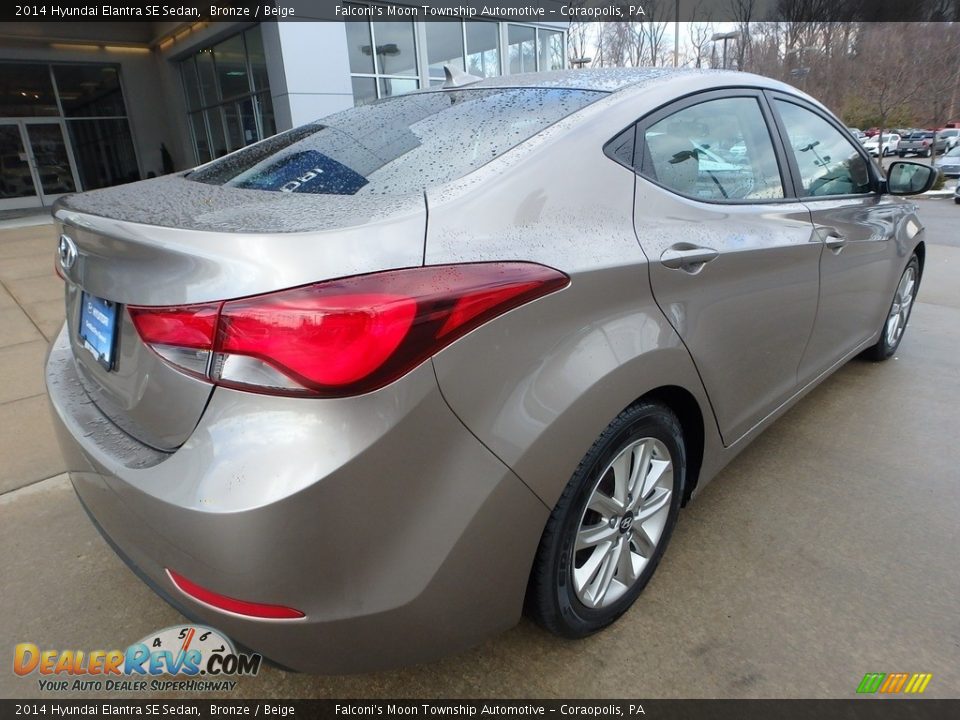 2014 Hyundai Elantra SE Sedan Bronze / Beige Photo #2