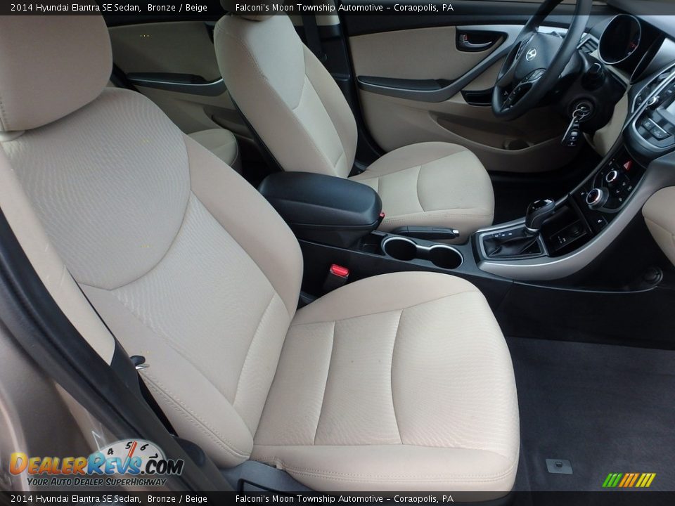 2014 Hyundai Elantra SE Sedan Bronze / Beige Photo #10