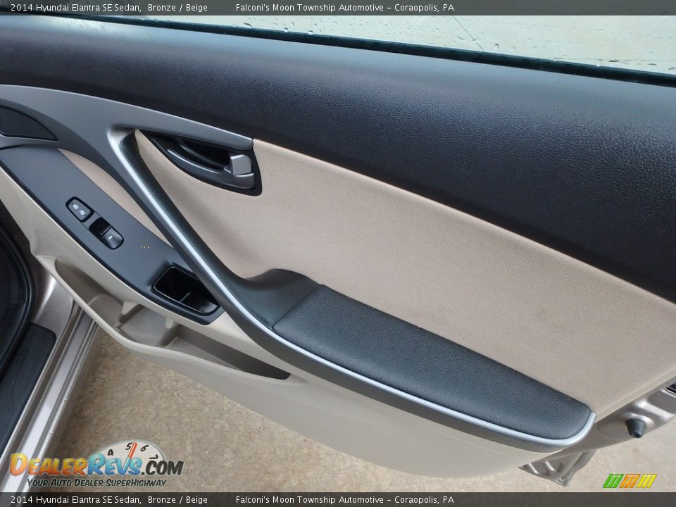 2014 Hyundai Elantra SE Sedan Bronze / Beige Photo #12