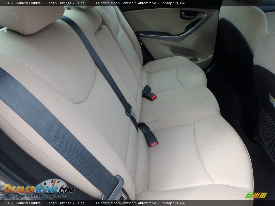 2014 Hyundai Elantra SE Sedan Bronze / Beige Photo #13