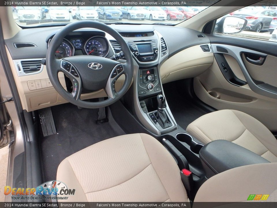 2014 Hyundai Elantra SE Sedan Bronze / Beige Photo #17