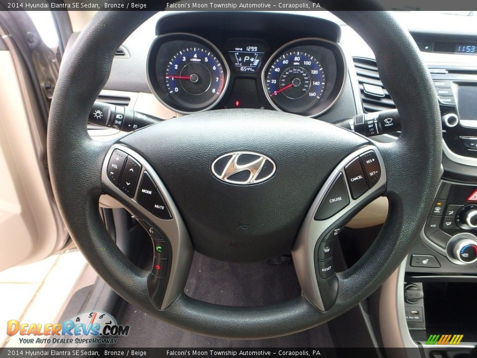 2014 Hyundai Elantra SE Sedan Bronze / Beige Photo #21