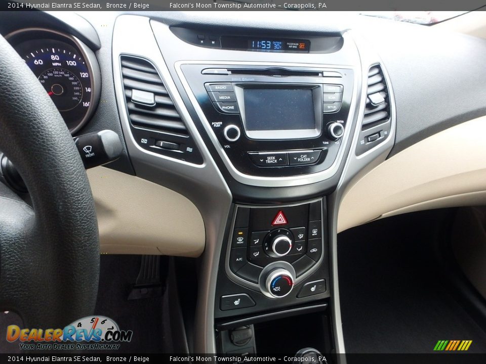 2014 Hyundai Elantra SE Sedan Bronze / Beige Photo #22