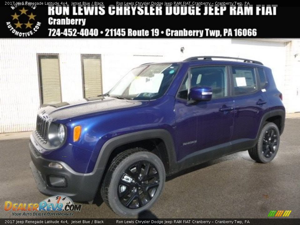 2017 Jeep Renegade Latitude 4x4 Jetset Blue / Black Photo #1