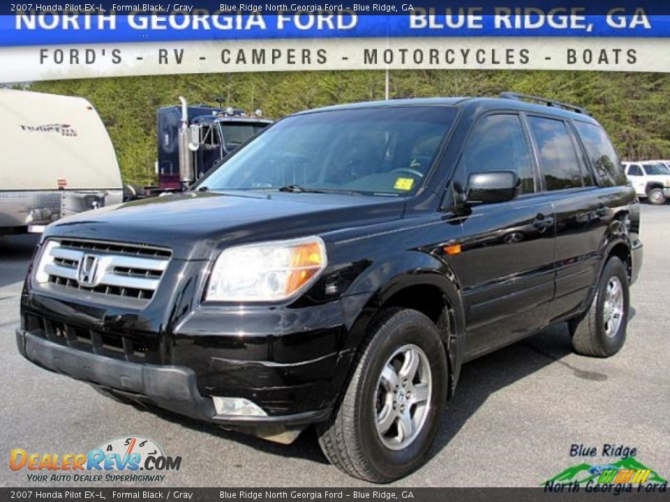 2007 Honda Pilot EX-L Formal Black / Gray Photo #1
