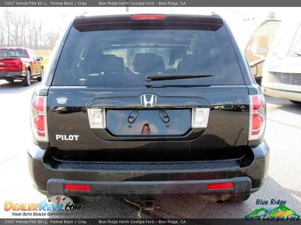 2007 Honda Pilot EX-L Formal Black / Gray Photo #4