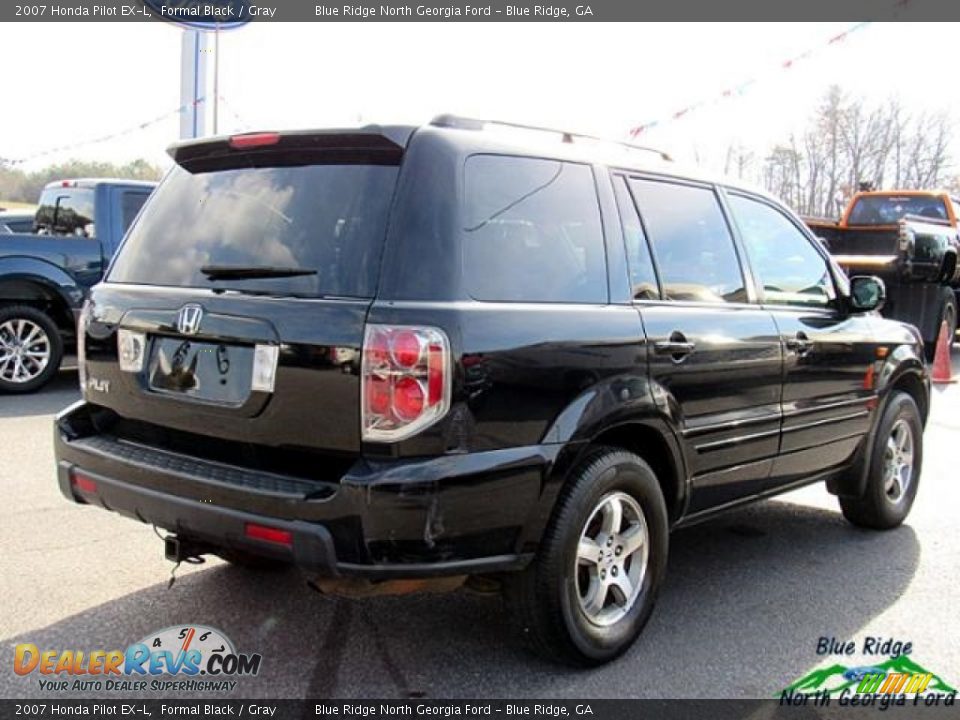 2007 Honda Pilot EX-L Formal Black / Gray Photo #5
