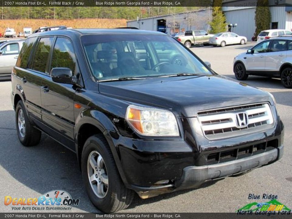 2007 Honda Pilot EX-L Formal Black / Gray Photo #7
