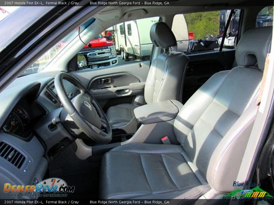 2007 Honda Pilot EX-L Formal Black / Gray Photo #11