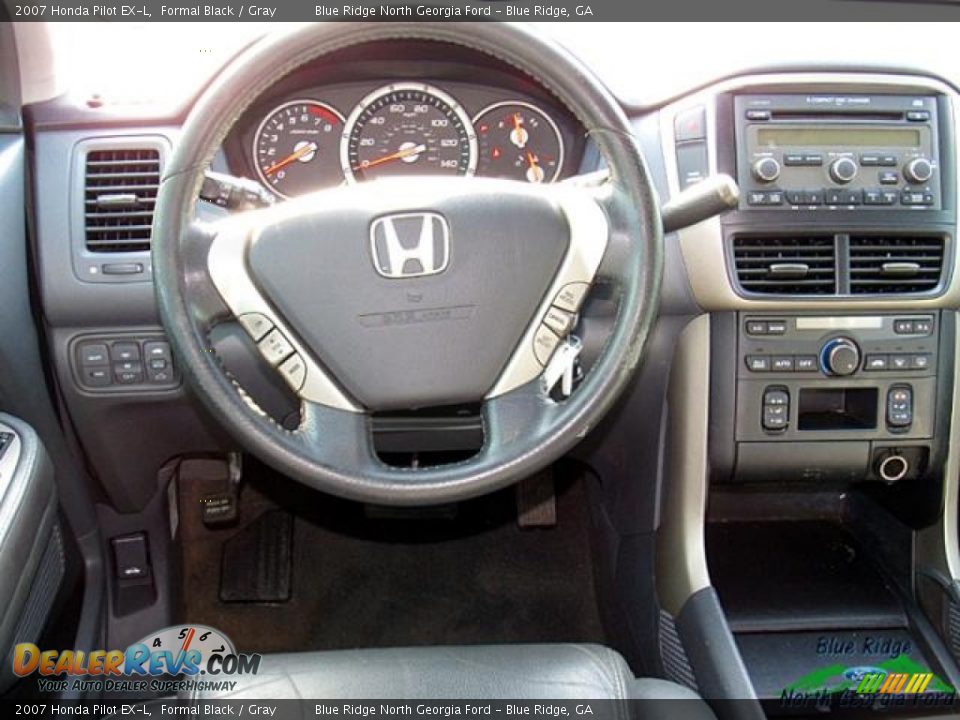 2007 Honda Pilot EX-L Formal Black / Gray Photo #15