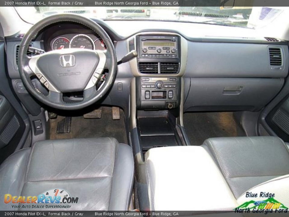 2007 Honda Pilot EX-L Formal Black / Gray Photo #16