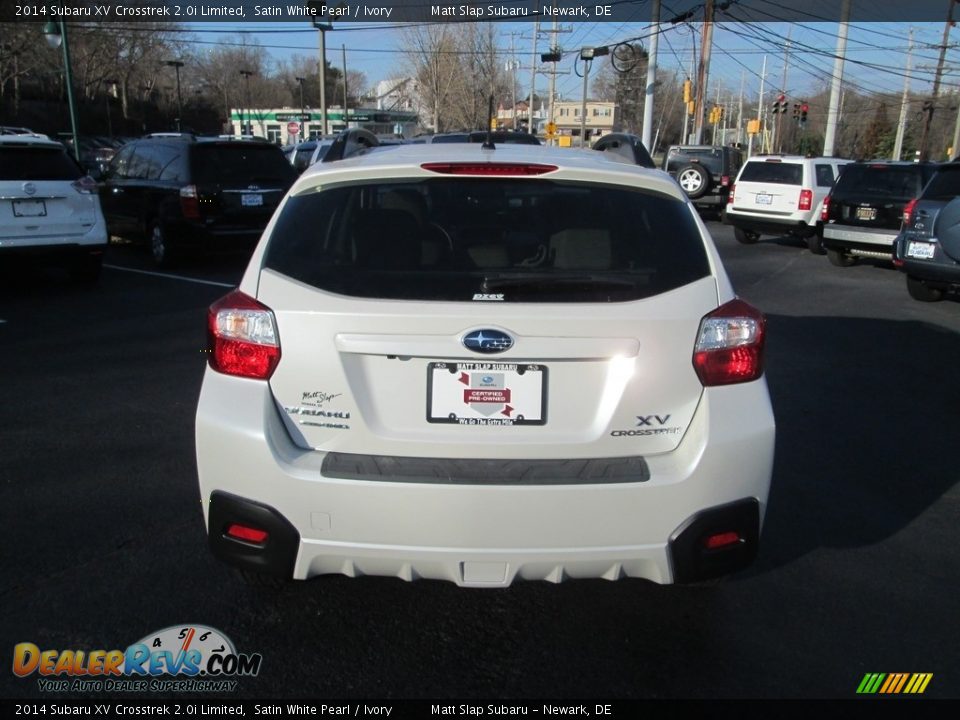 2014 Subaru XV Crosstrek 2.0i Limited Satin White Pearl / Ivory Photo #7