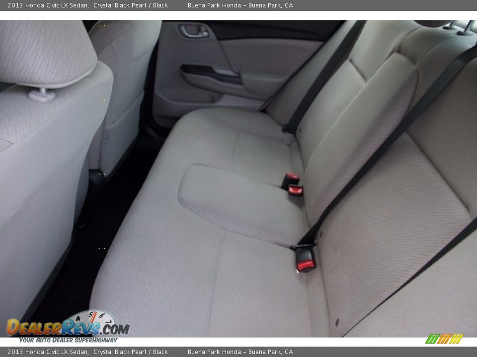 2013 Honda Civic LX Sedan Crystal Black Pearl / Black Photo #4