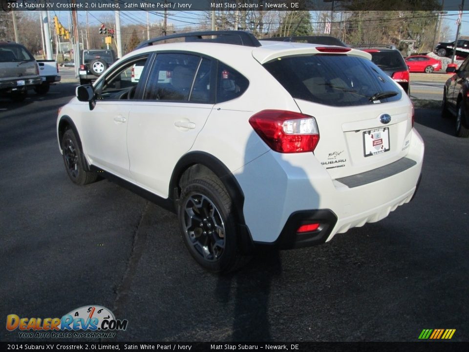 2014 Subaru XV Crosstrek 2.0i Limited Satin White Pearl / Ivory Photo #8