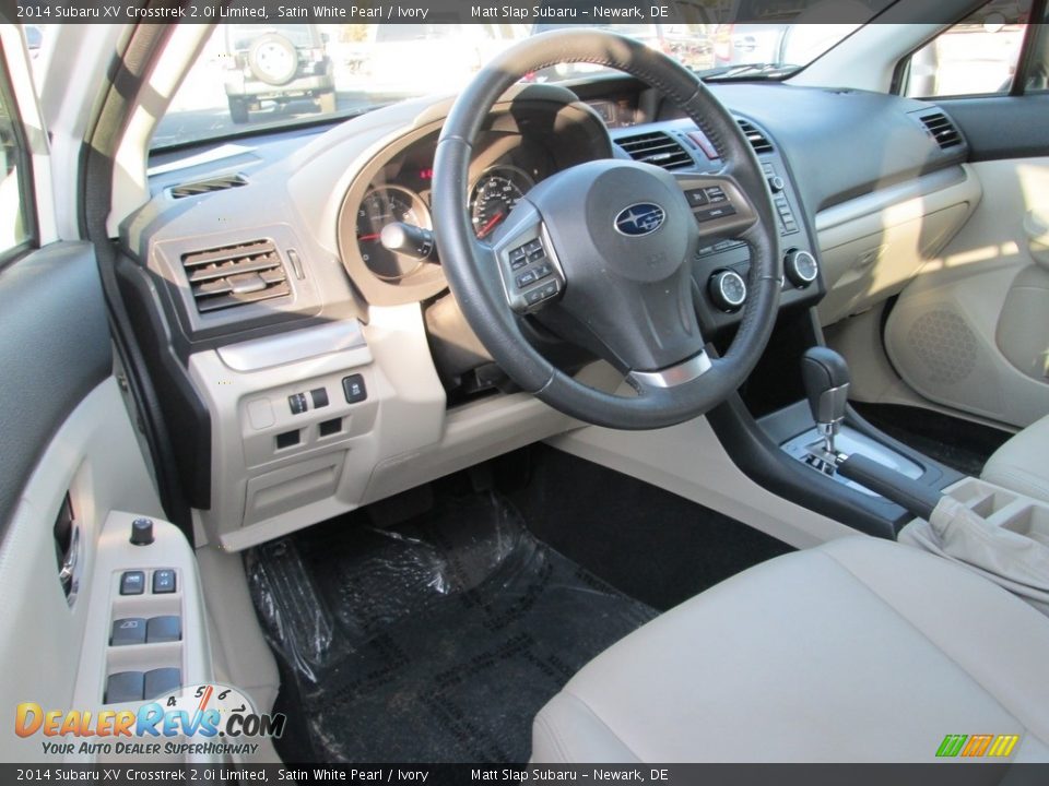 2014 Subaru XV Crosstrek 2.0i Limited Satin White Pearl / Ivory Photo #11