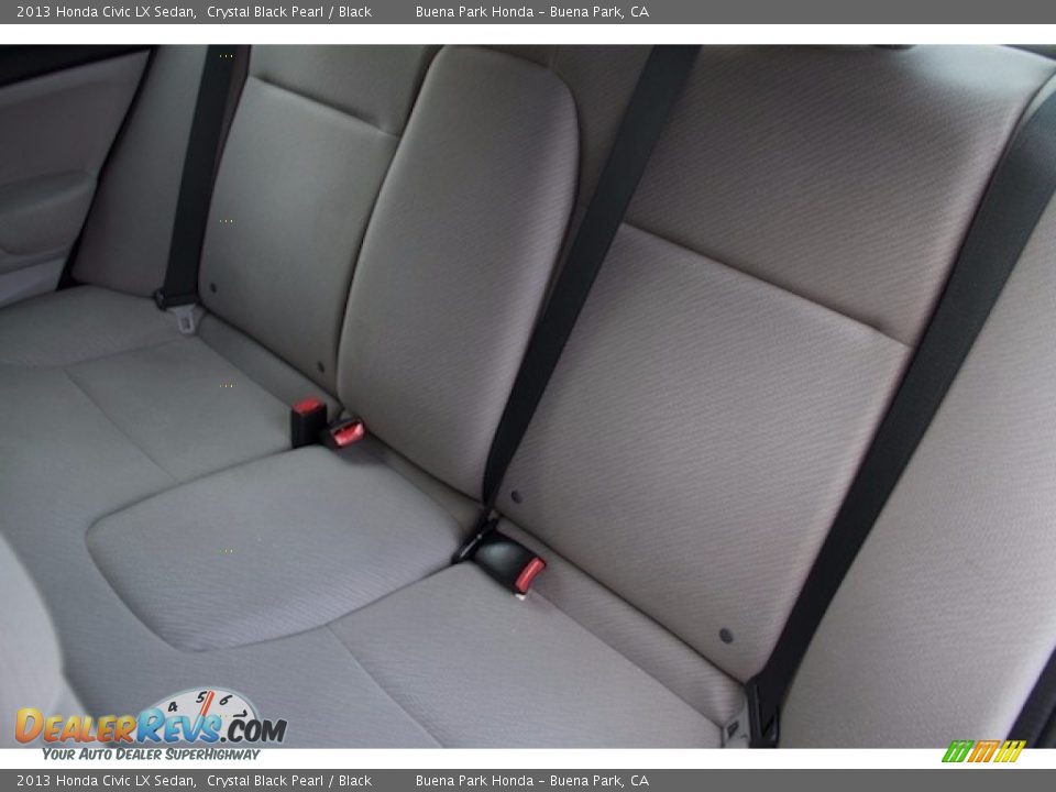 2013 Honda Civic LX Sedan Crystal Black Pearl / Black Photo #12