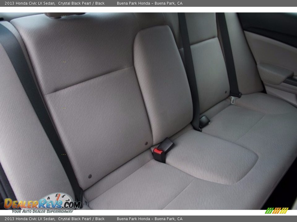 2013 Honda Civic LX Sedan Crystal Black Pearl / Black Photo #14