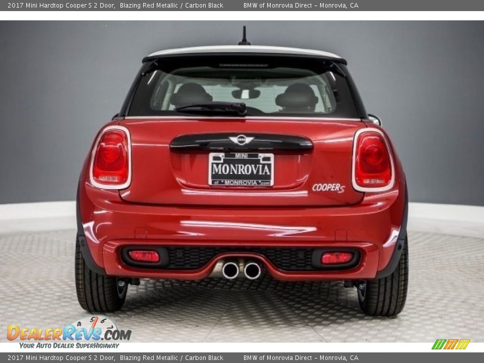 2017 Mini Hardtop Cooper S 2 Door Blazing Red Metallic / Carbon Black Photo #4