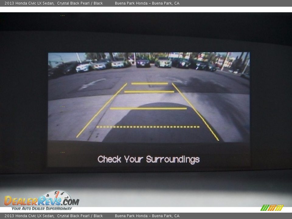 2013 Honda Civic LX Sedan Crystal Black Pearl / Black Photo #19