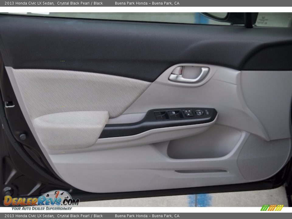 2013 Honda Civic LX Sedan Crystal Black Pearl / Black Photo #20