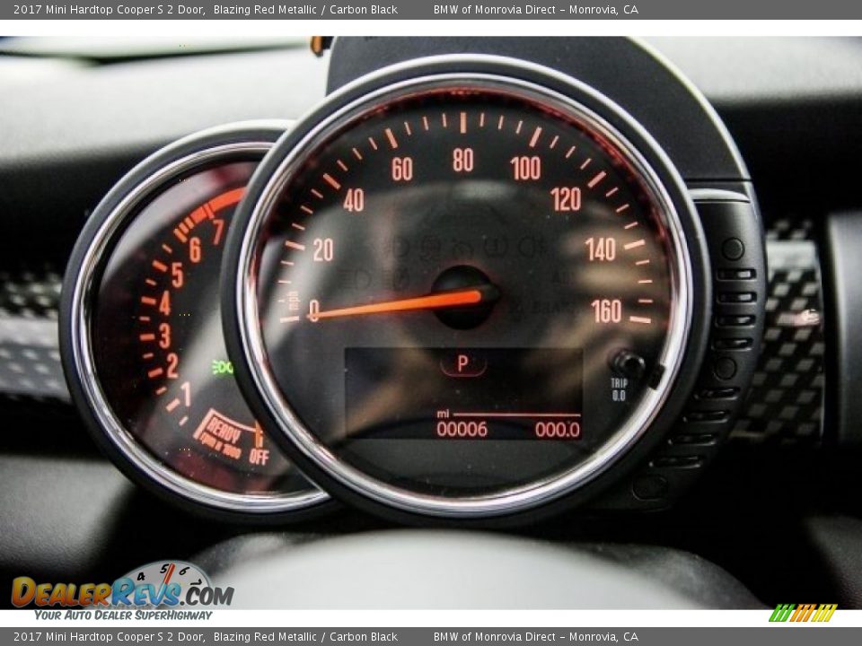 2017 Mini Hardtop Cooper S 2 Door Blazing Red Metallic / Carbon Black Photo #7