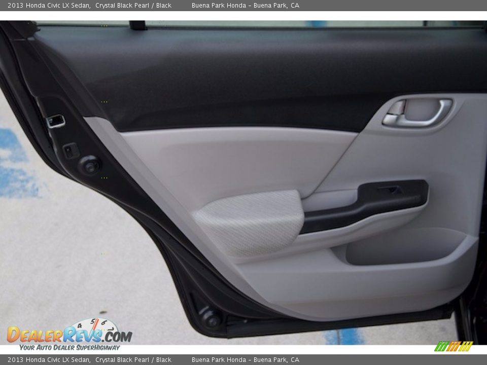 2013 Honda Civic LX Sedan Crystal Black Pearl / Black Photo #21