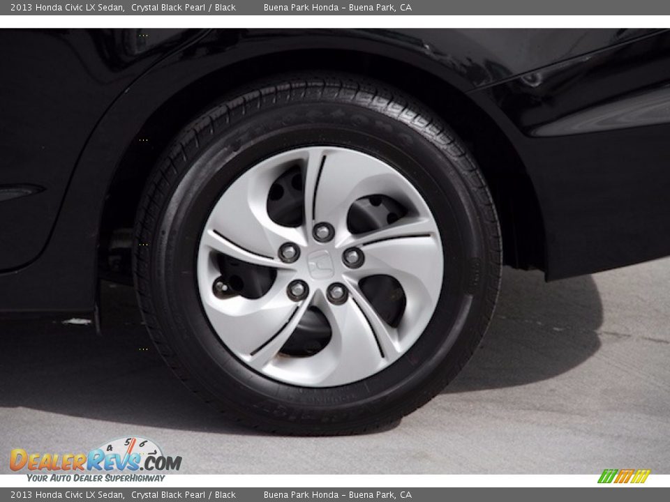 2013 Honda Civic LX Sedan Crystal Black Pearl / Black Photo #27