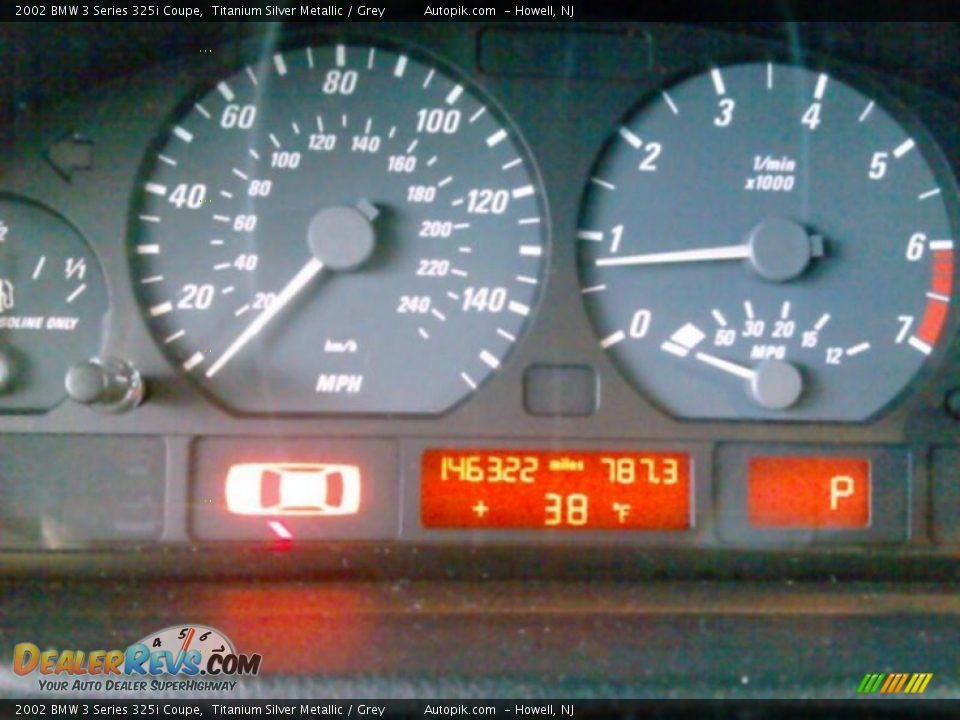 2002 BMW 3 Series 325i Coupe Titanium Silver Metallic / Grey Photo #5