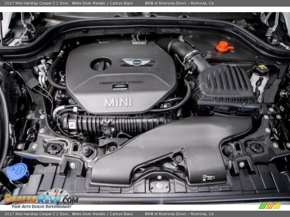 2017 Mini Hardtop Cooper S 2 Door White Silver Metallic / Carbon Black Photo #8