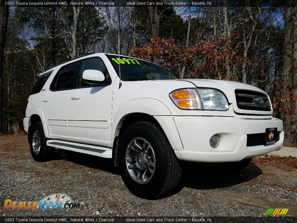 2003 Toyota Sequoia Limited 4WD Natural White / Charcoal Photo #3