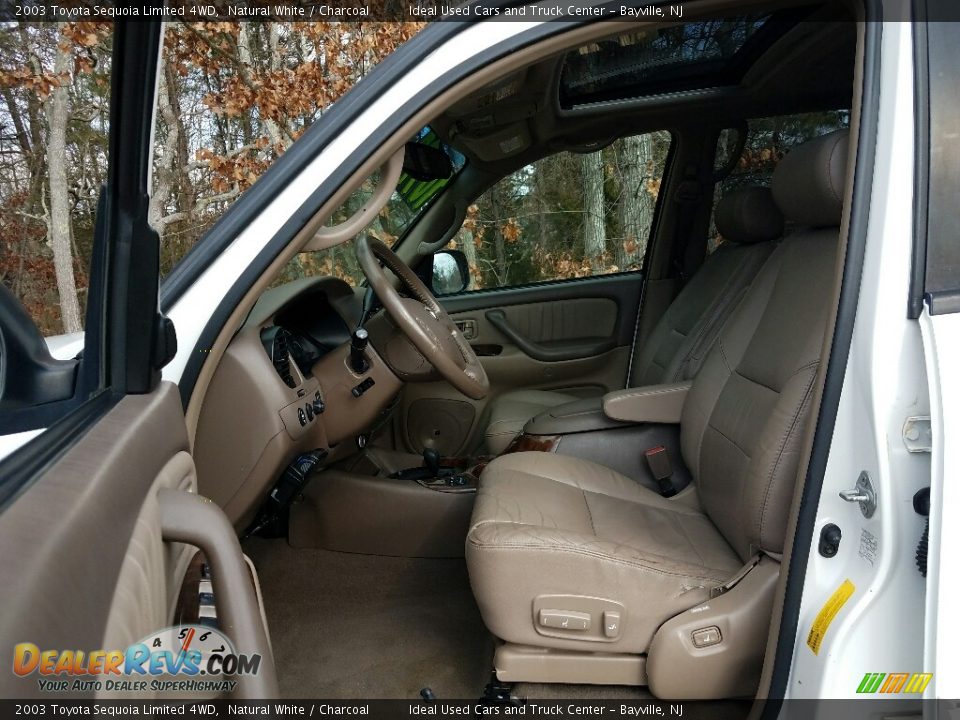 2003 Toyota Sequoia Limited 4WD Natural White / Charcoal Photo #18