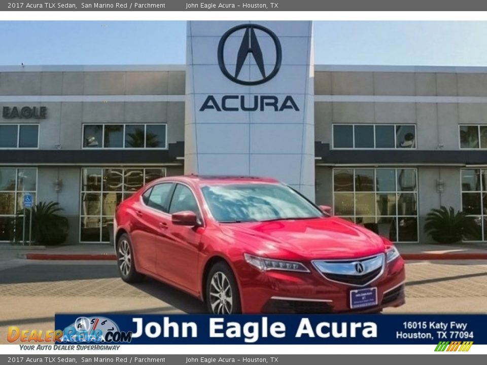 2017 Acura TLX Sedan San Marino Red / Parchment Photo #1