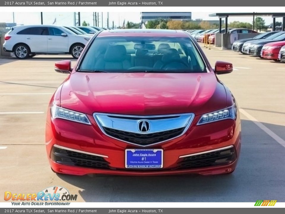 2017 Acura TLX Sedan San Marino Red / Parchment Photo #2