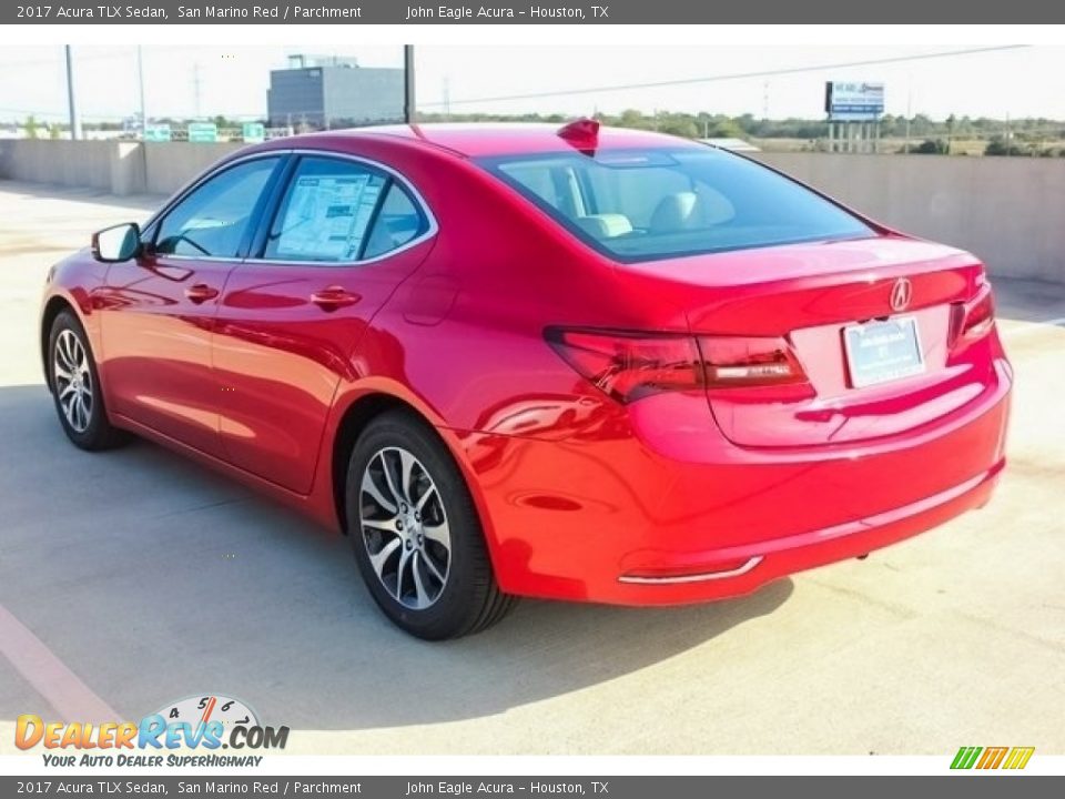 2017 Acura TLX Sedan San Marino Red / Parchment Photo #5